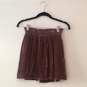 J CREW Velvet Skirt